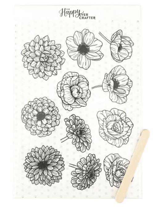 Floral Rub-Ons