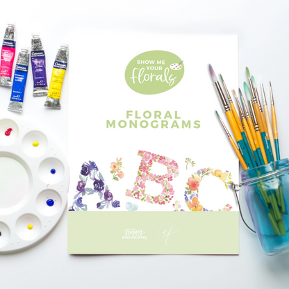 Watercolour Floral Monograms