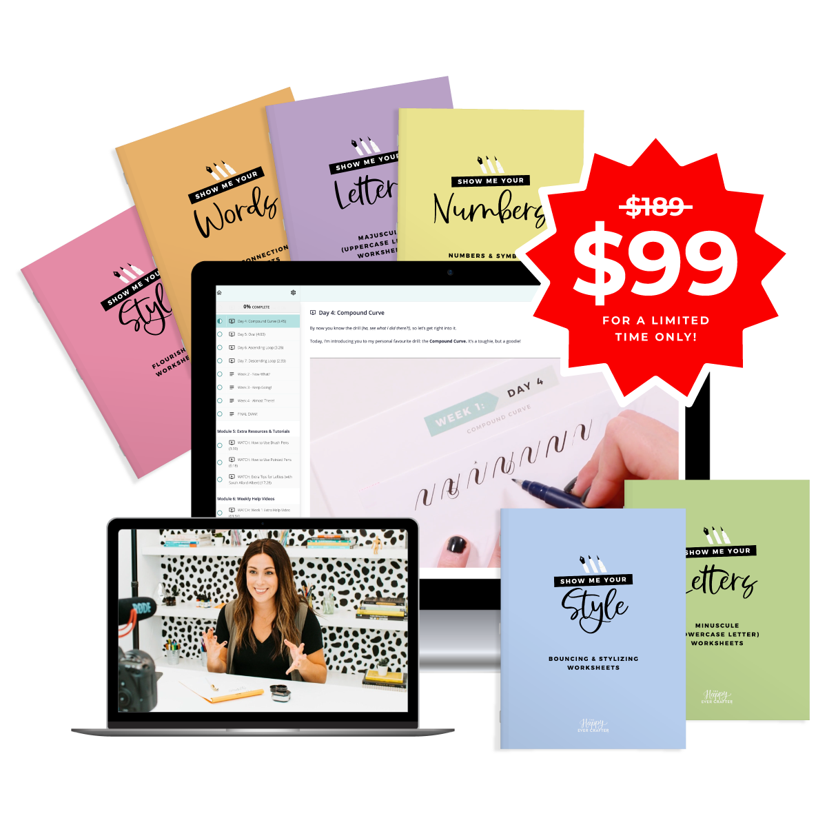 ShowMeYourCalligraphy Workbooks Bundle